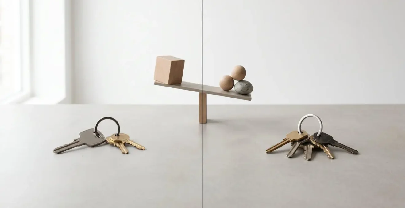 Composition symbolique montrant deux situations parallèles d'accidents avec échelle d'indemnisation