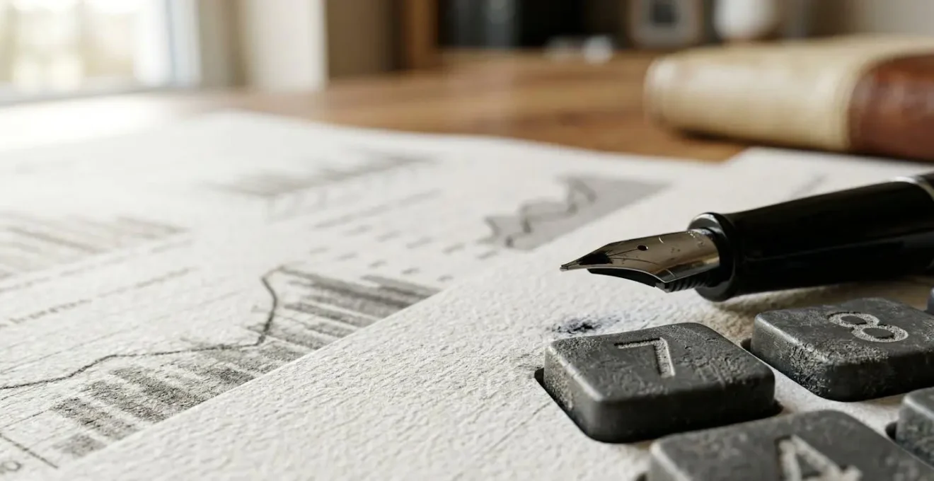 Macro photographique de documents d'assurance avec calculs de primes selon l'âge